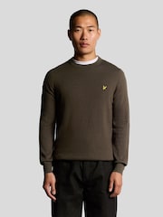 Lyle & Scott gola redonda em lã de algodão Crew Jumper - Imagem 1 de 5