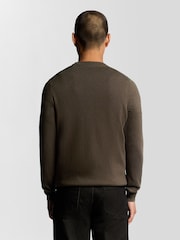 Lyle & Scott gola redonda em lã de algodão Crew Jumper - Imagem 2 de 5