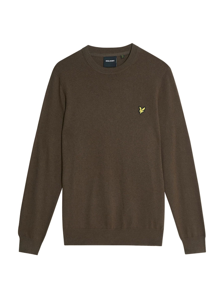 Lyle & Scott gola redonda em lã de algodão Crew Jumper - Imagem 5 de 5