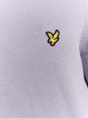 Lyle & Scott Purple Cotton Merino Crew Neck Jumper - Image 5 of 6
