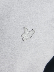 Lyle & Scott Grey Interlock Contrast Raglan Bomber Jacket - Image 6 of 6
