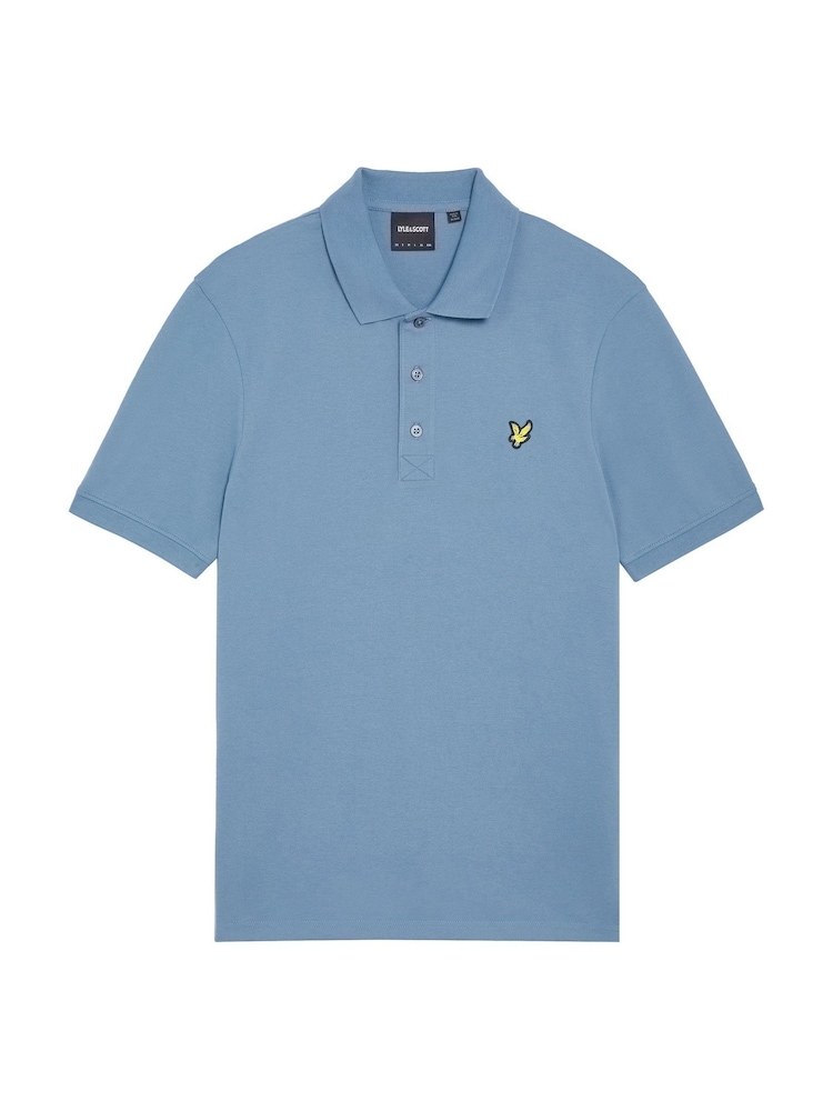 أزرق أبيض - قميص بولو كلاسيكي من Lyle & Scott - صورة 1 من 1 أزرق أبيض - قميص بولو كلاسيكي من Lyle & Scott - صورة 1 من 1