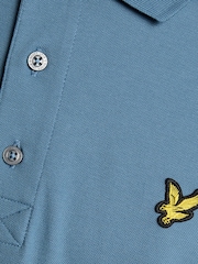 Lyle & Scott Blue White Classic Polo Shirt - Image 2 of 2