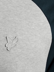 Lyle & Scott Grey Interlock Contrast Raglan T-Shirt - Image 5 of 6