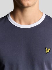 Lyle & Scott Grey Ringer T-Shirt - Image 4 of 5