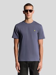 Lyle & Scott Ash Grey Crew Neck Cotton T-Shirt - Image 1 of 6