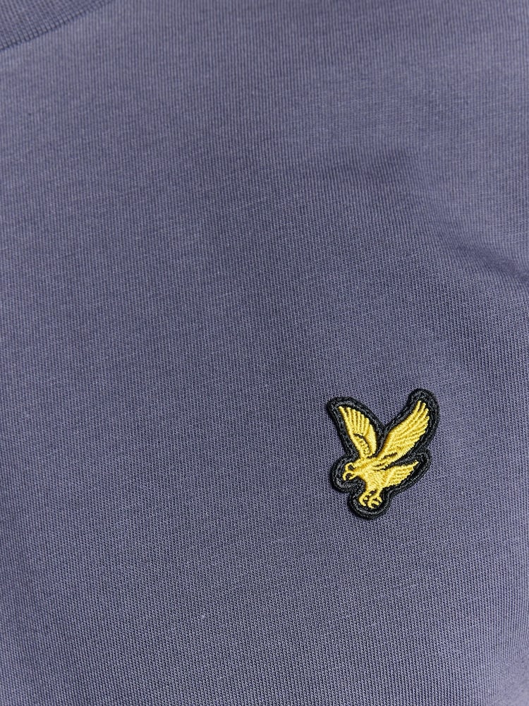 Lyle & Scott Ash Grey Crew Neck Cotton T-Shirt - Image 6 of 6