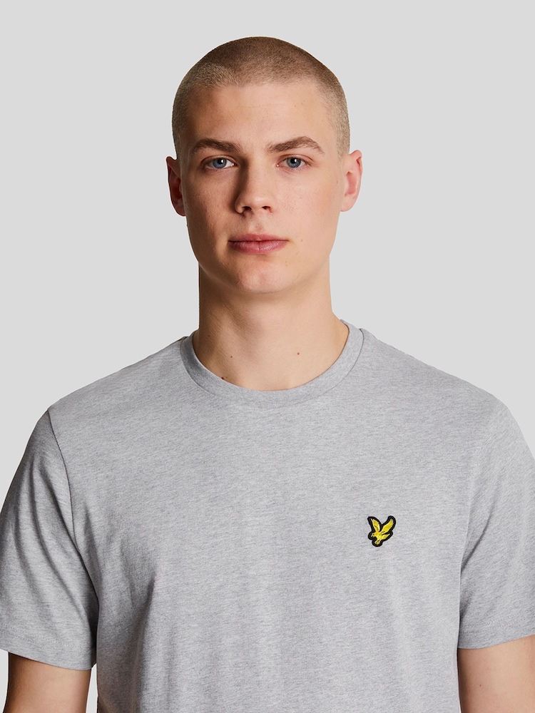 Lyle & Scott Grey Plain T-Shirt - Image 4 of 4