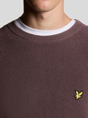 Lyle & Scott Engineered Rib Crew Neck Jumper - Imagen 3 de 6
