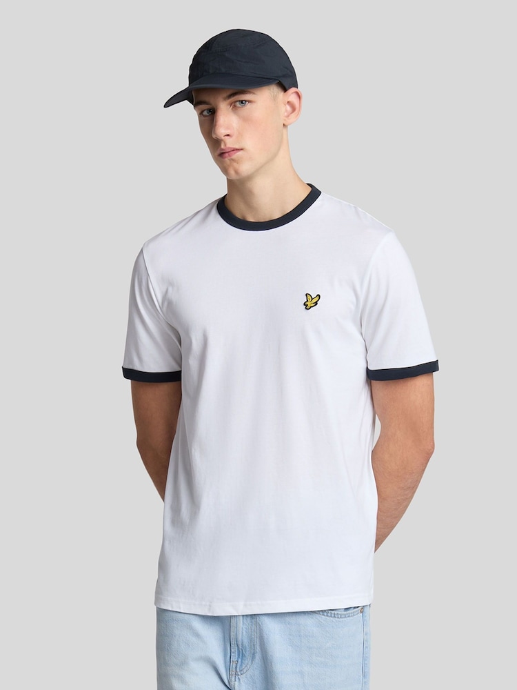 Lyle & Scott White Ringer T-Shirt - Image 1 of 5