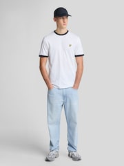 Lyle & Scott White Ringer T-Shirt - Image 3 of 5