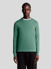 Suéter de algodón y merino con cuello redondo de Lyle & Scott - Imagen 1 de 6