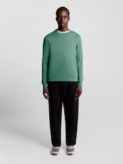 Suéter de algodón y merino con cuello redondo de Lyle & Scott - Imagen 2 de 6
