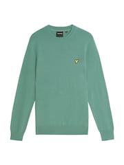 Suéter de algodón y merino con cuello redondo de Lyle & Scott - Imagen 5 de 6