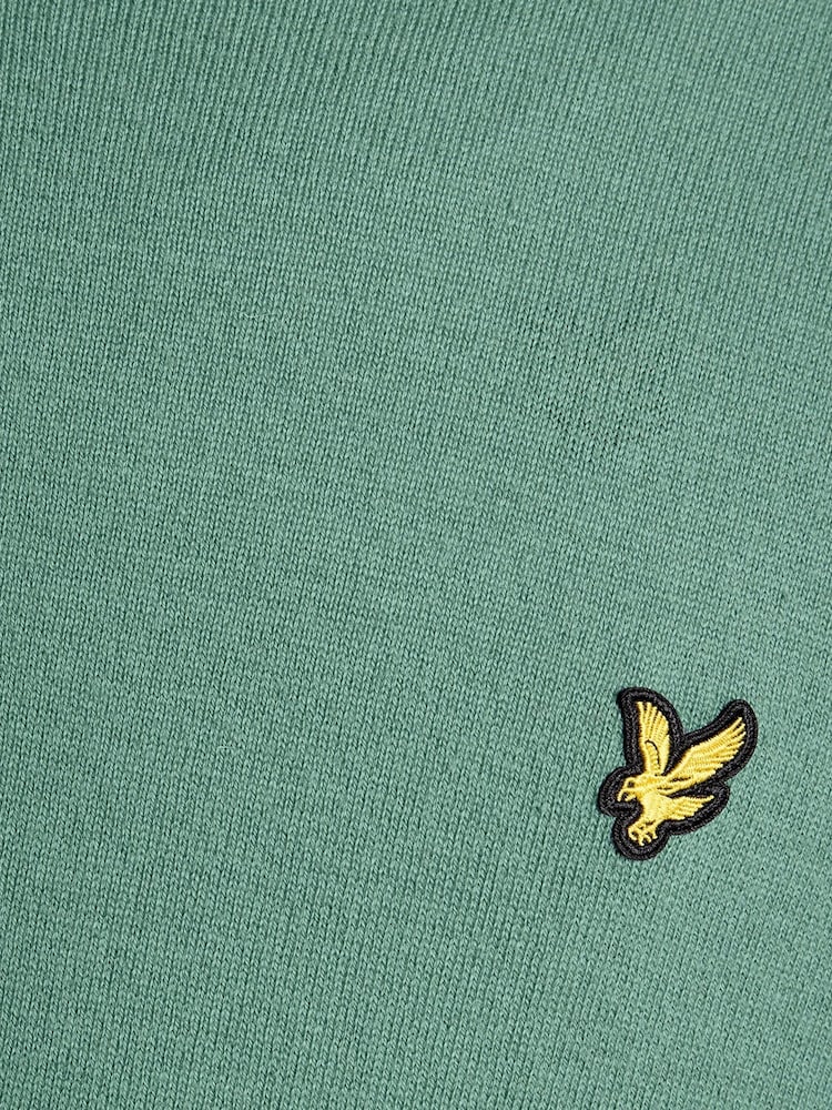 Lyle & Scott Green Cotton Merino Crew Neck Jumper - Image 6 of 6 Lyle & Scott Green Cotton Merino Crew Neck Jumper - Image 6 of 6