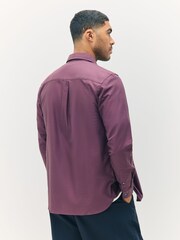 Lyle & Scott Brown Plain Oxford Shirt - Image 2 of 5
