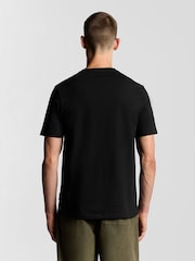 Lyle & Scott Black Cheers To Tradition Graphic Print T-Shirt - Image 2 of 5
