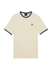 Lyle & Scott Cream Ringer T-Shirt - Image 5 of 5