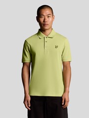 Lyle & Scott Yellow Plain Polo Shirt - Image 1 of 6