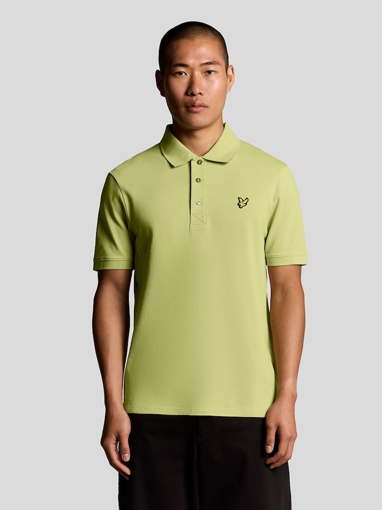 Lyle & Scott Yellow Plain Polo Shirt - Image 1 of 6