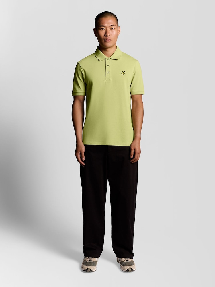 Lyle & Scott Yellow Plain Polo Shirt - Image 2 of 6