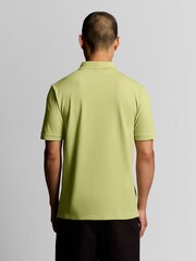 Lyle & Scott Yellow Plain Polo Shirt - Image 4 of 6