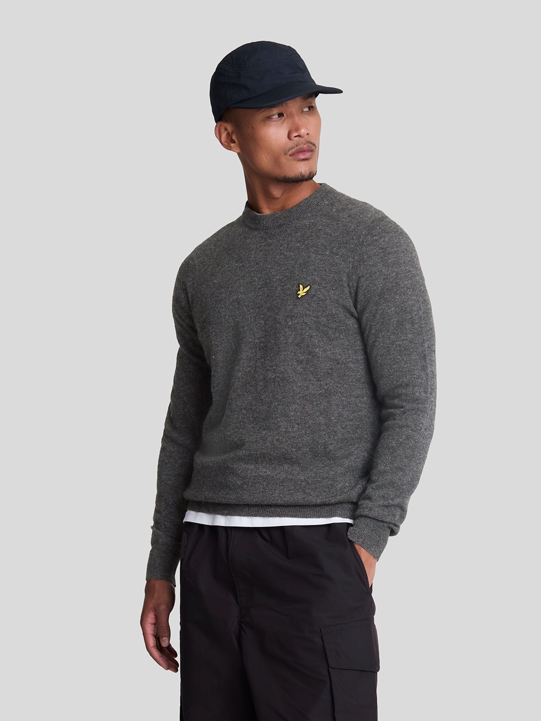 Buy Lyle & Scott Light Grey Merino Quarter Zip Jumper from Next USA