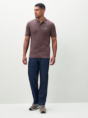 Lyle & Scott Brown Light Classic Polo Shirt - Image 3 of 4