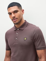 Lyle & Scott Brown Light Classic Polo Shirt - Image 4 of 4