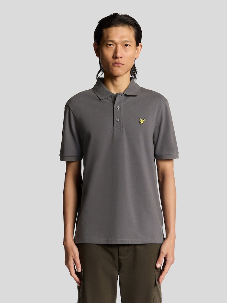 Lyle & Scott Ash Grey Classic Polo Shirt - Image 1 of 5