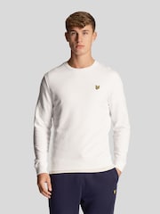 Lyle & Scott White Crew Neck Sweatshirt - Image 1 of 5