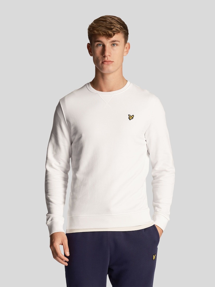 Lyle & Scott White Crew Neck Sweatshirt - Image 1 of 5