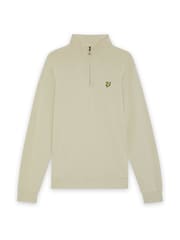 Lyle & Scott Grey Loopback Quarter Zip Sweatshirt - Image 3 of 3