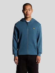 Lyle & Scott Blue Zip Through Hoodie - Image 1 of 6