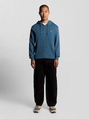 Lyle & Scott Blue Zip Through Hoodie - Image 2 of 6