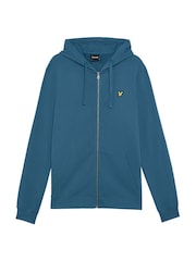 Lyle & Scott Blue Zip Through Hoodie - Image 5 of 6