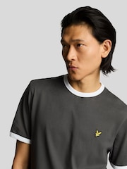 Lyle & Scott Grey Ringer T-Shirt - Image 4 of 4