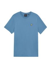 Lyle & Scott Blue White Crew Neck Cotton T-Shirt - Image 5 of 5