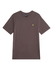 Lyle & Scott Brown Crew Neck Cotton T-Shirt - Image 1 of 1