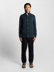 Lyle & Scott Green Military Cardigan - Image 2 of 6