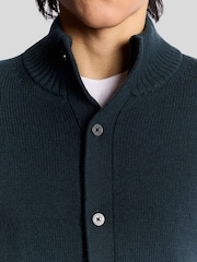 Lyle & Scott Green Military Cardigan - Image 3 of 6