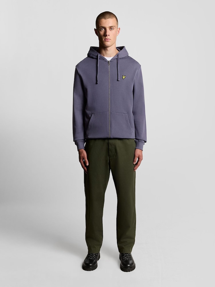 Lyle & Scott Grey Zip Through Hoodie - Image 2 of 6