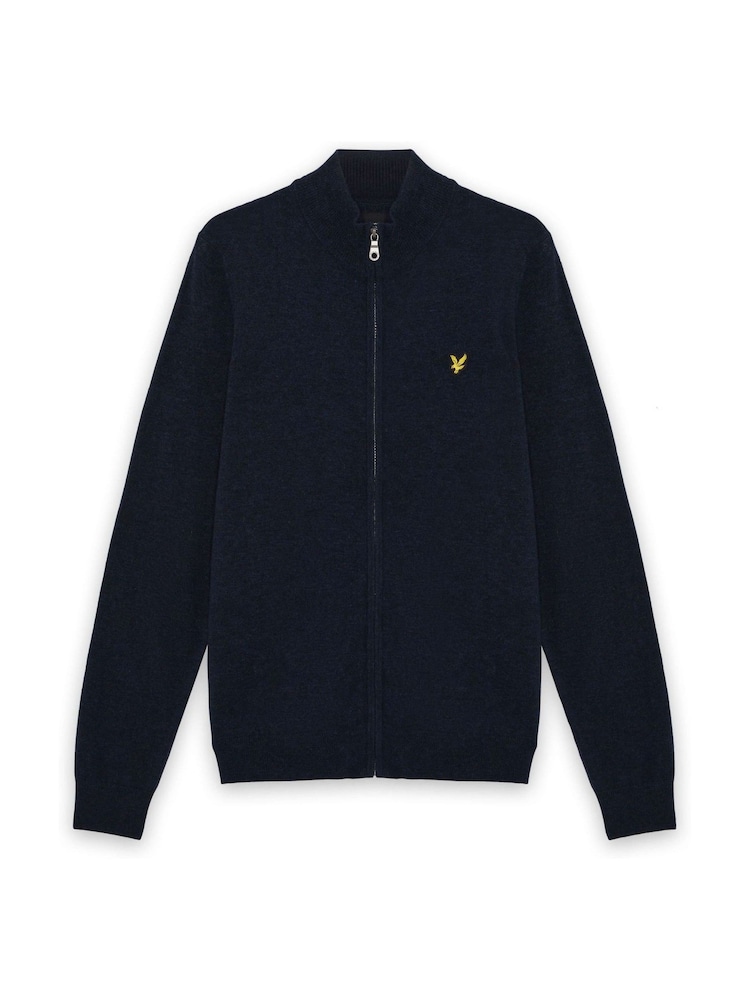 Lyle & Scott Lambswool Blend Zip Through Cardigan - Bild 5 von 5