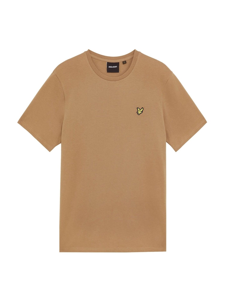 Lyle & Scott Brown Crew Neck Cotton T-Shirt - Image 5 of 5 Lyle & Scott Brown Crew Neck Cotton T-Shirt - Image 5 of 5