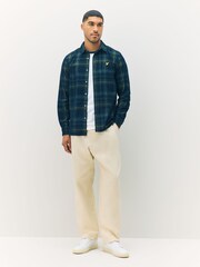 Lyle & Scott Black Chrome Tartan Corduroy Shirt - Image 3 of 5