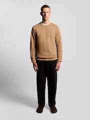 Lyle & Scott Brown Crew Neck Sweatshirt - Image 3 of 5