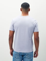 Lyle & Scott Purple Light Crew Neck Cotton T-Shirt - Image 2 of 4