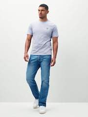 Lyle & Scott Purple Light Crew Neck Cotton T-Shirt - Image 3 of 4