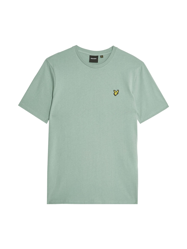 Lyle & Scott Mint Green Crew Neck Cotton T-Shirt - Image 1 of 1 Lyle & Scott Mint Green Crew Neck Cotton T-Shirt - Image 1 of 1