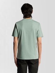 Verde menta - Camiseta de algodón con cuello redondo de Lyle & Scott - Imagen 2 de 6